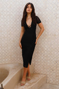 Meadow Serenity Midi Dress Black