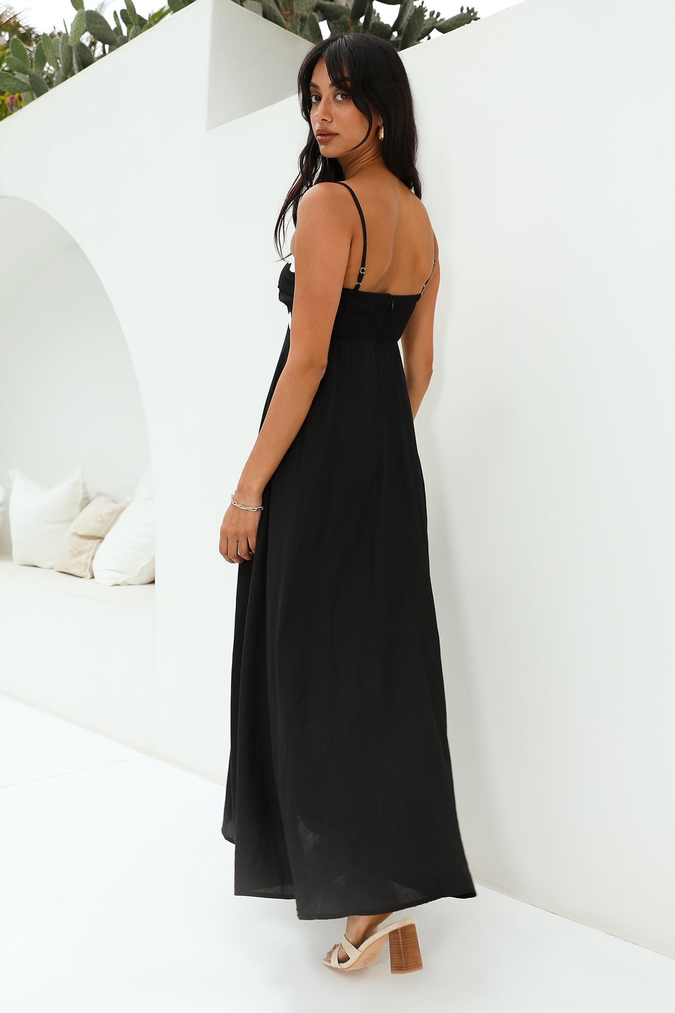 Blowing Away Maxi Dress Black