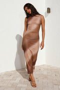 Holding Onto You Maxi Dress Brown
