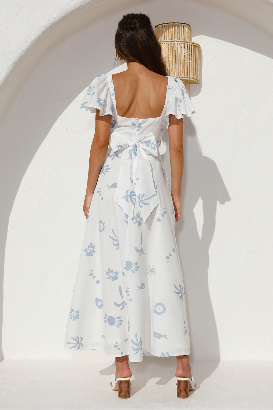 Angel Baby Maxi Dress Blue