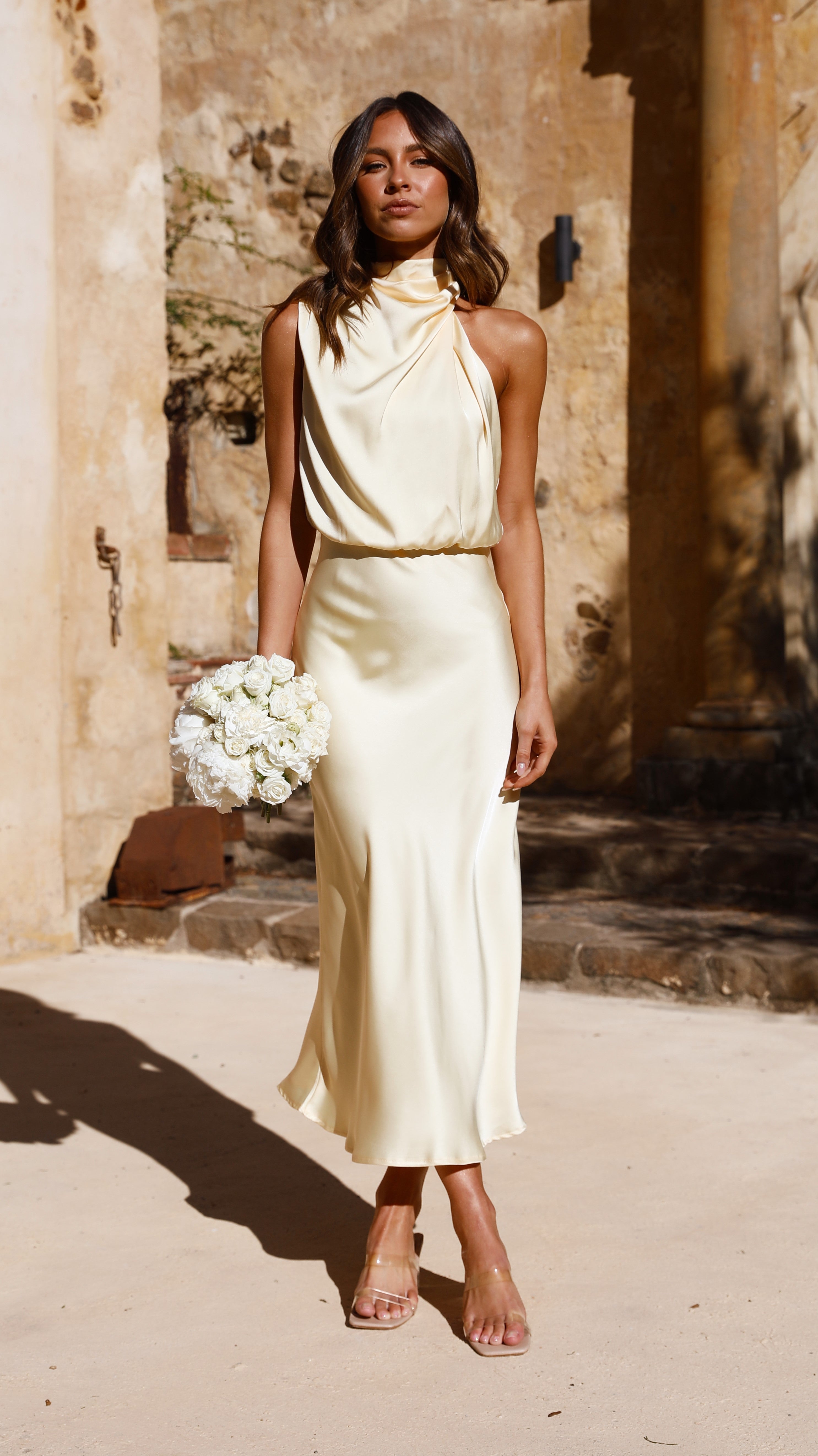 Esther Maxi Dress - Lemon