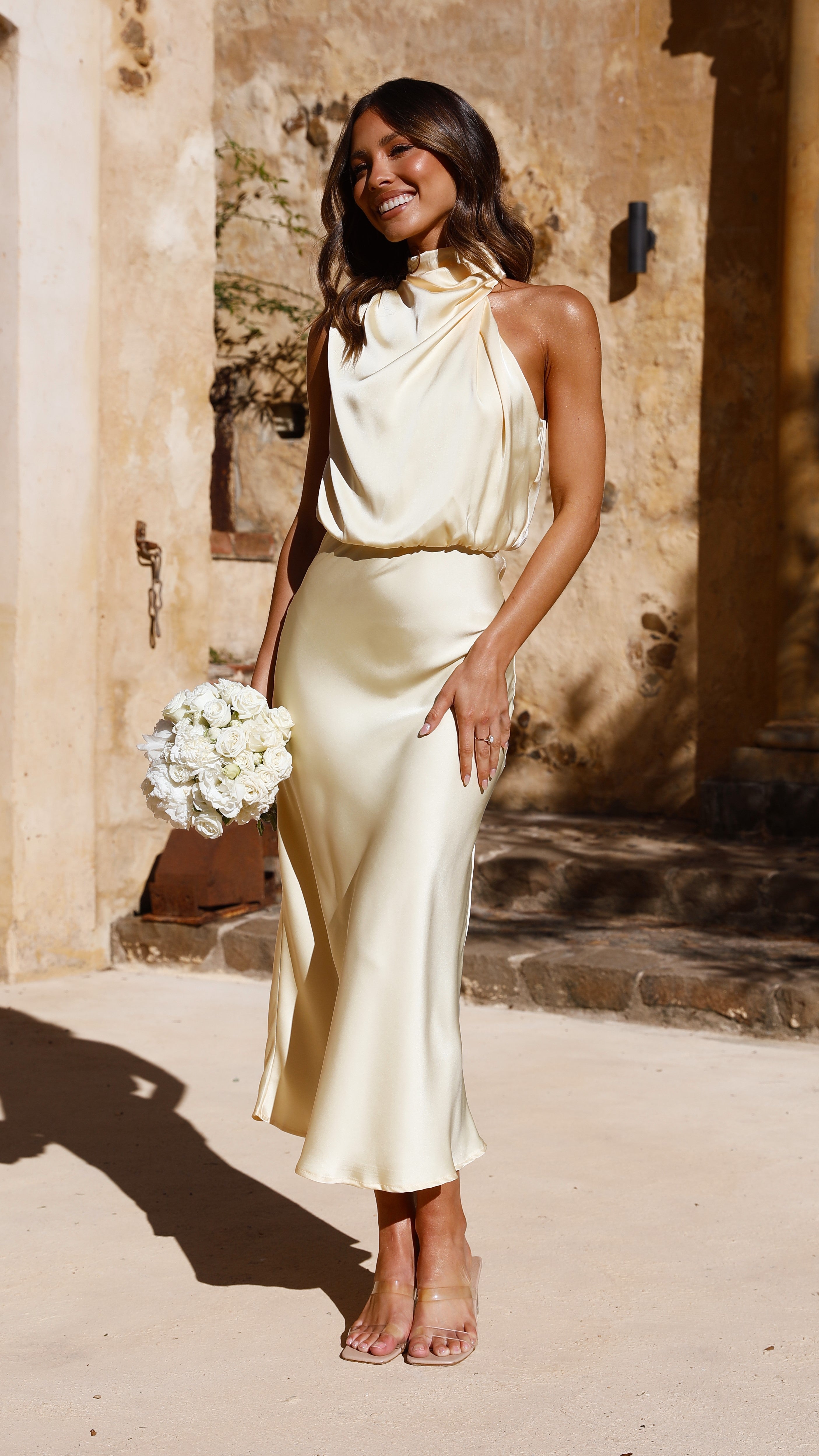 Esther Maxi Dress - Lemon