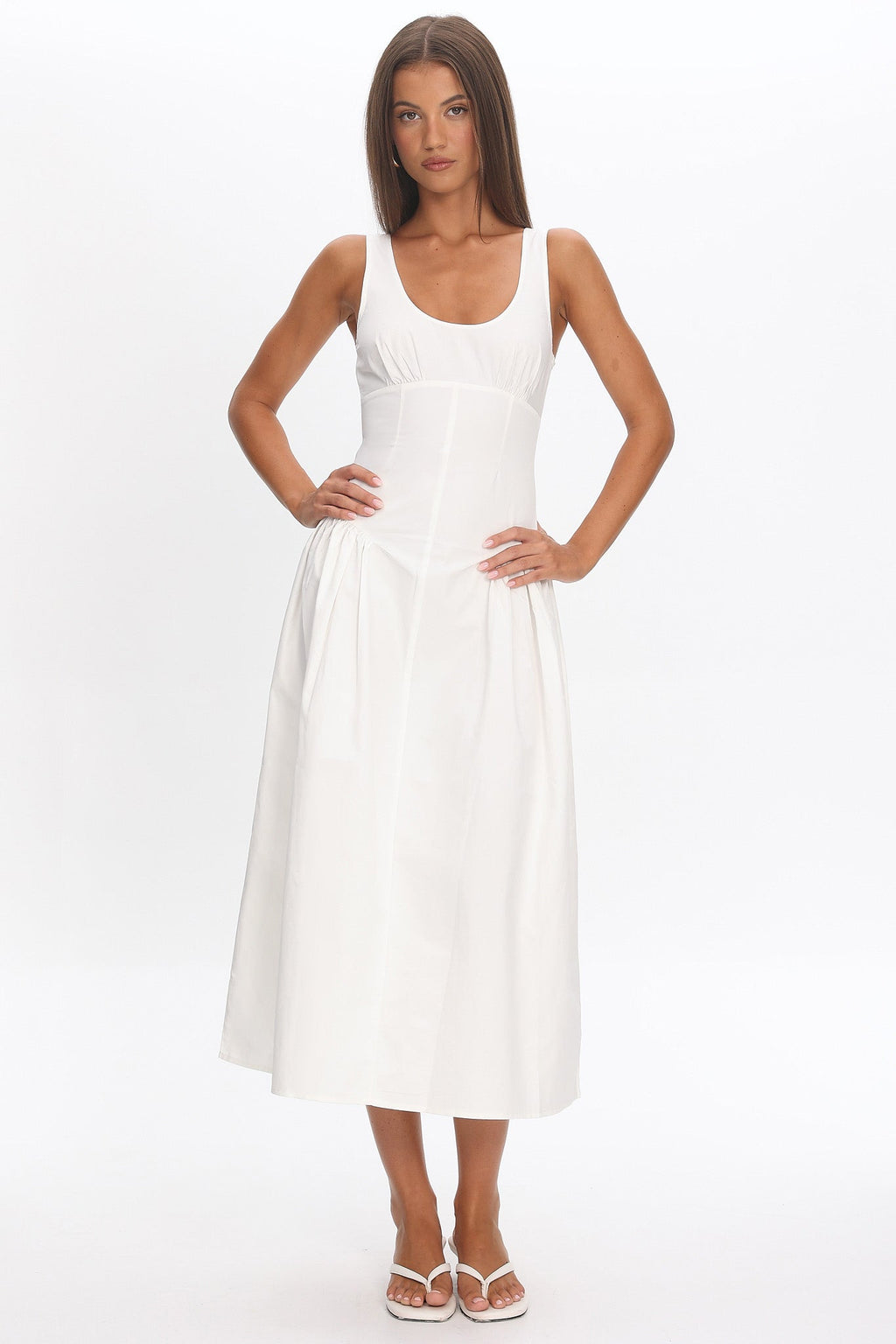 LIONESS Luna Rosa Maxi Dress Porcelain
