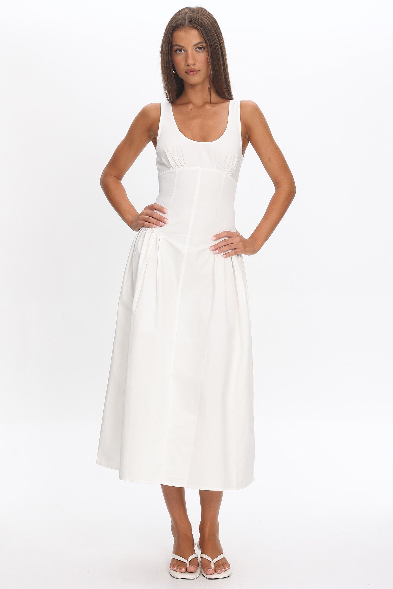 LIONESS Luna Rosa Maxi Dress Porcelain