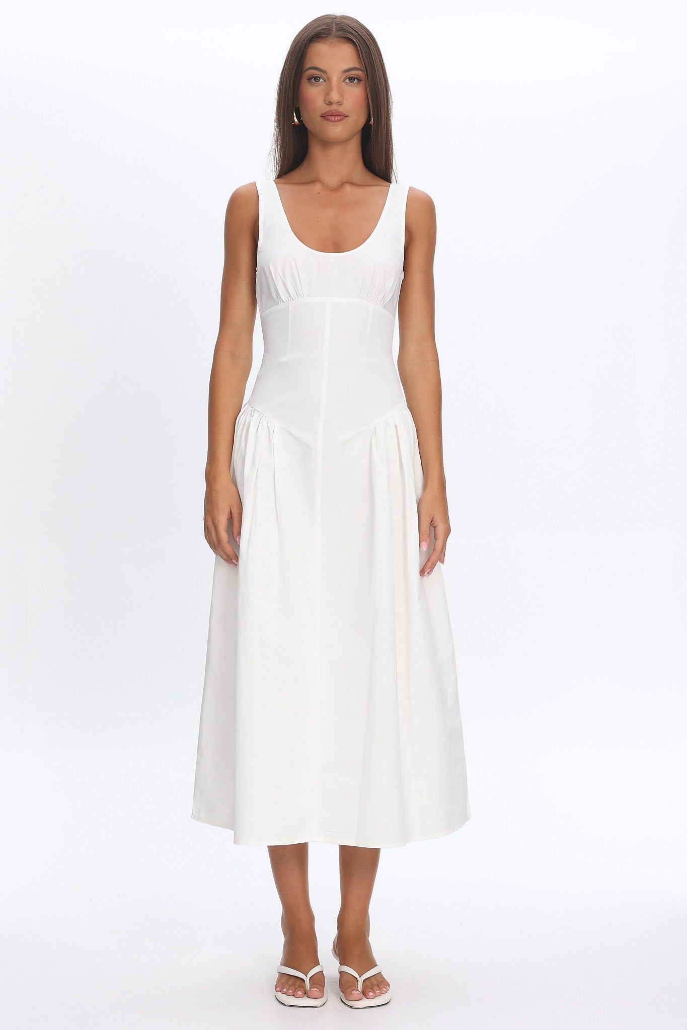 LIONESS Luna Rosa Maxi Dress Porcelain