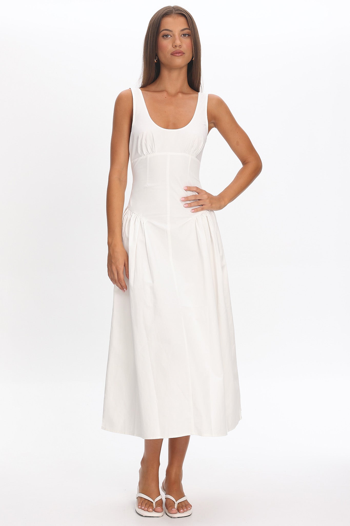 LIONESS Luna Rosa Maxi Dress Porcelain