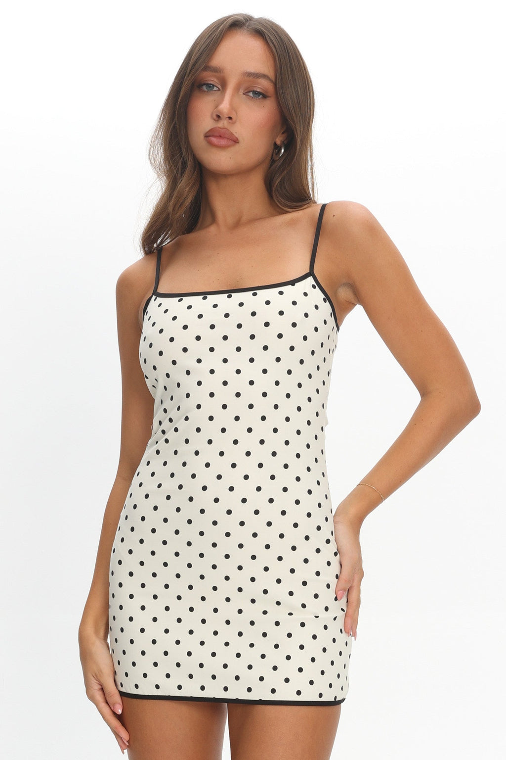 LIONESS Voyage Mini Dress Moonlight Polka