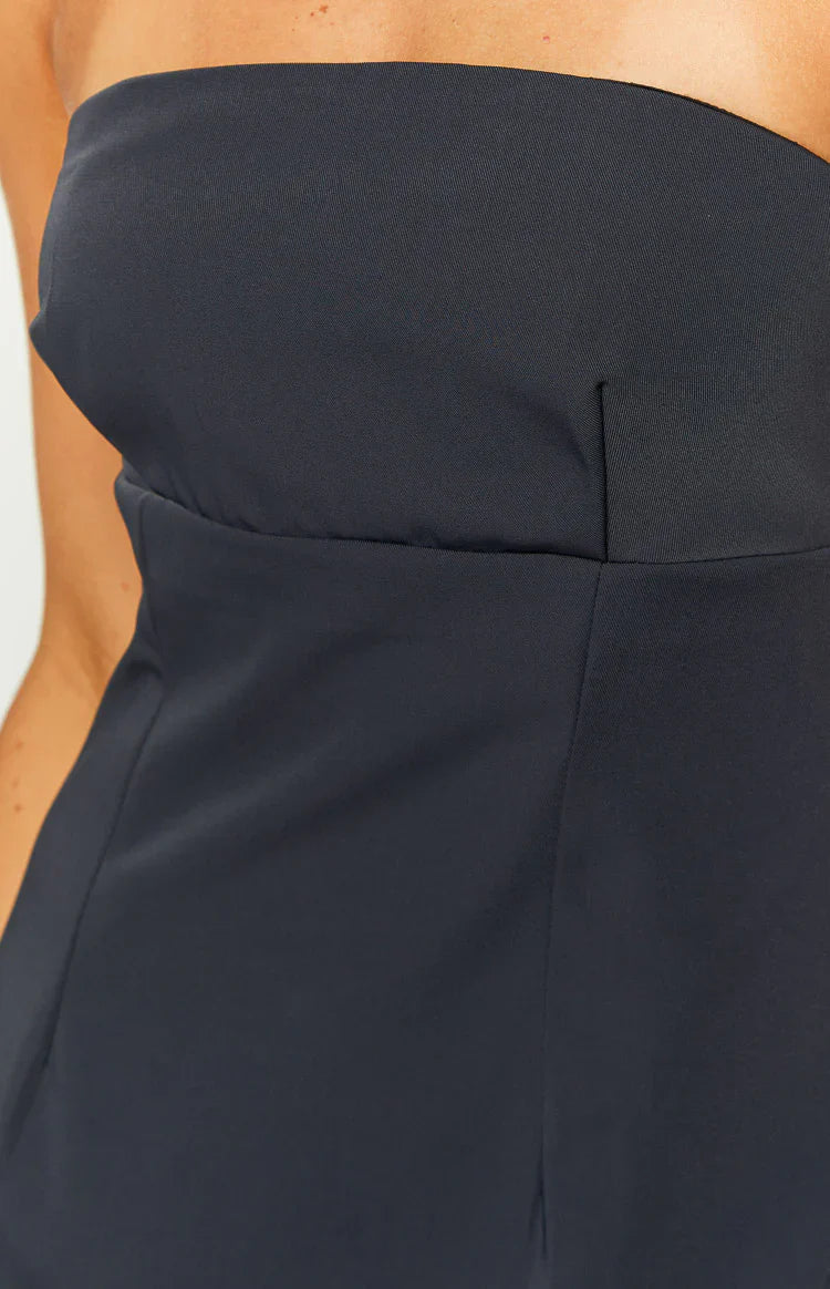 Lauren Navy Strapless Mini Dress