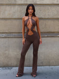 MERI JUMPSUIT CHOCOLATE