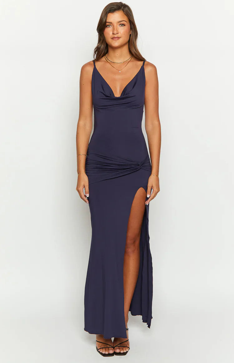 Makeo Navy Maxi Dress