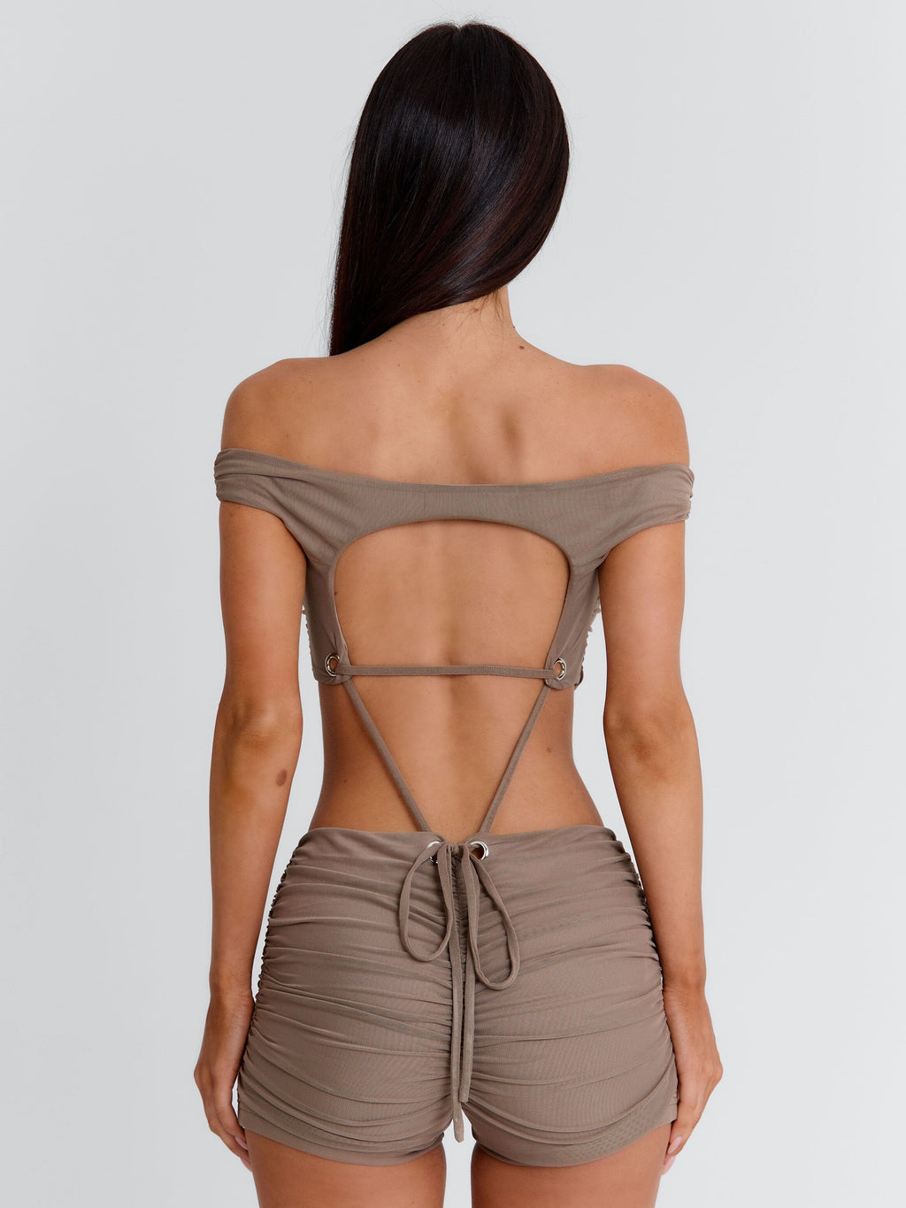 NEVEAH PLAYSUIT TAUPE