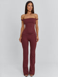 POSEY JUMPSUIT DARK MAUVE