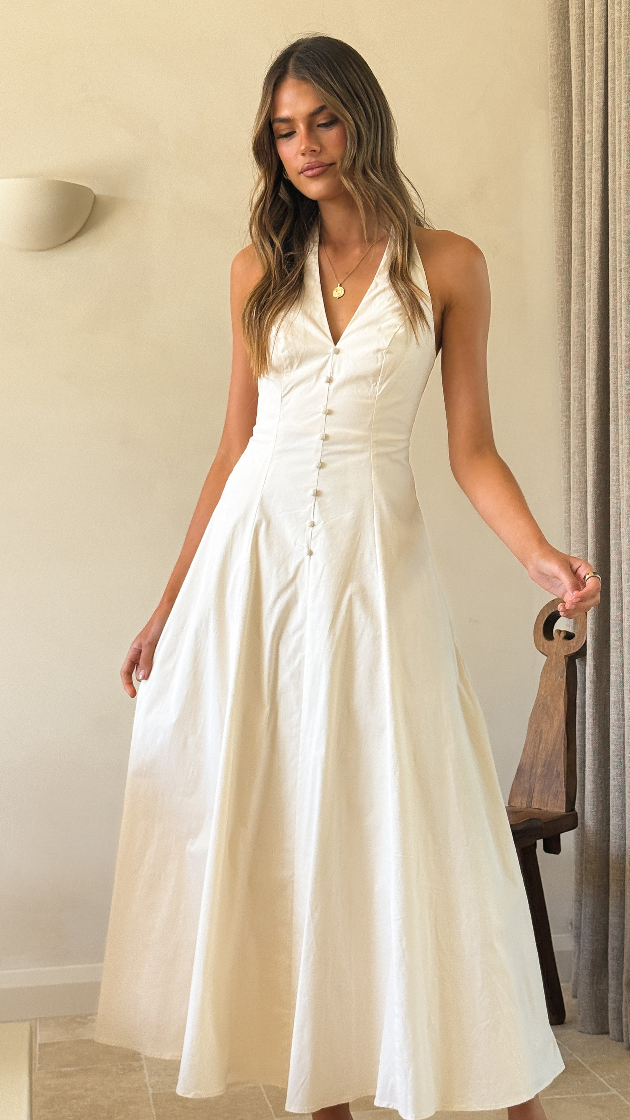 Kaia Maxi Dress - Vanilla