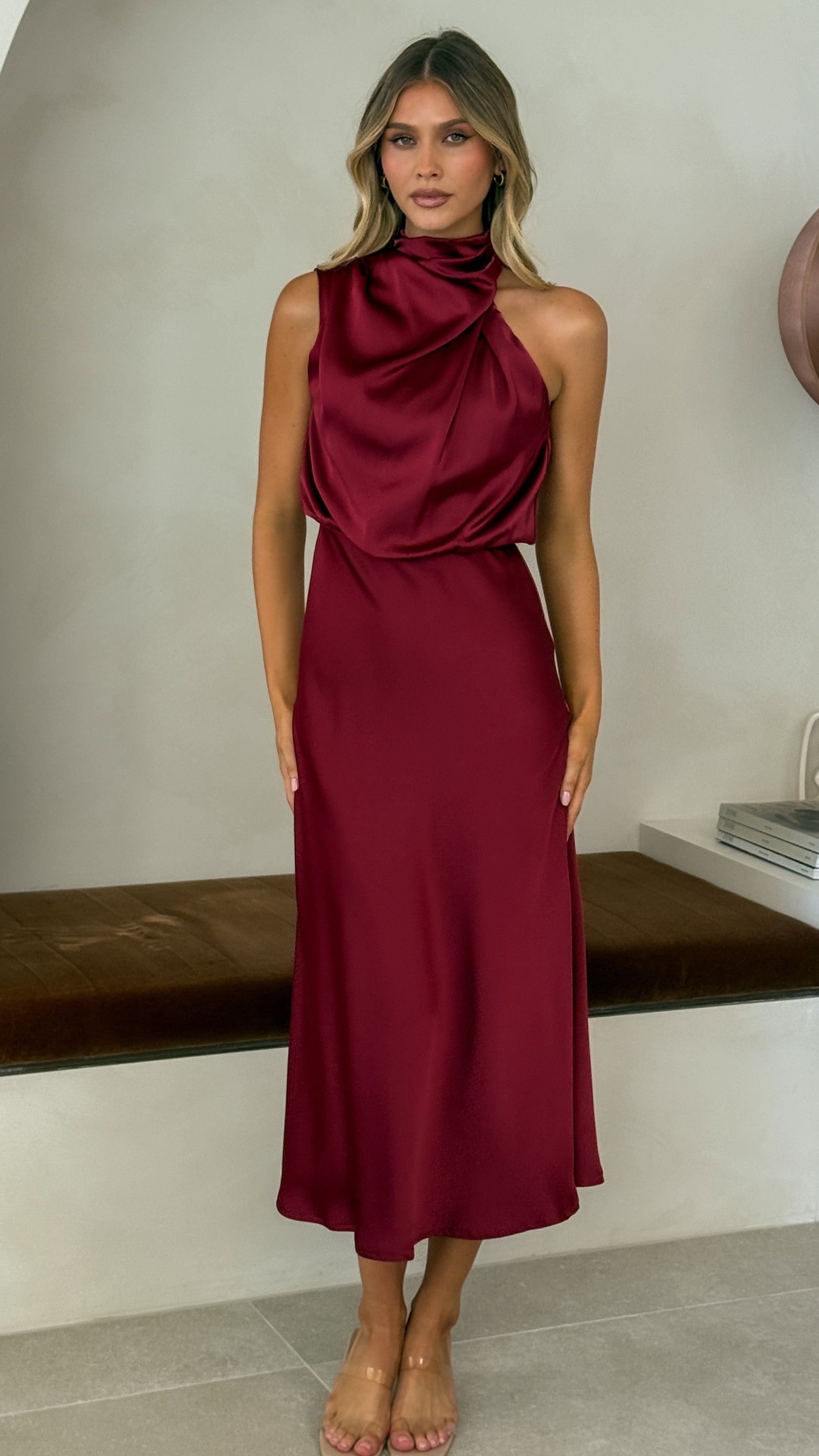 Esther Maxi Dress - Wine