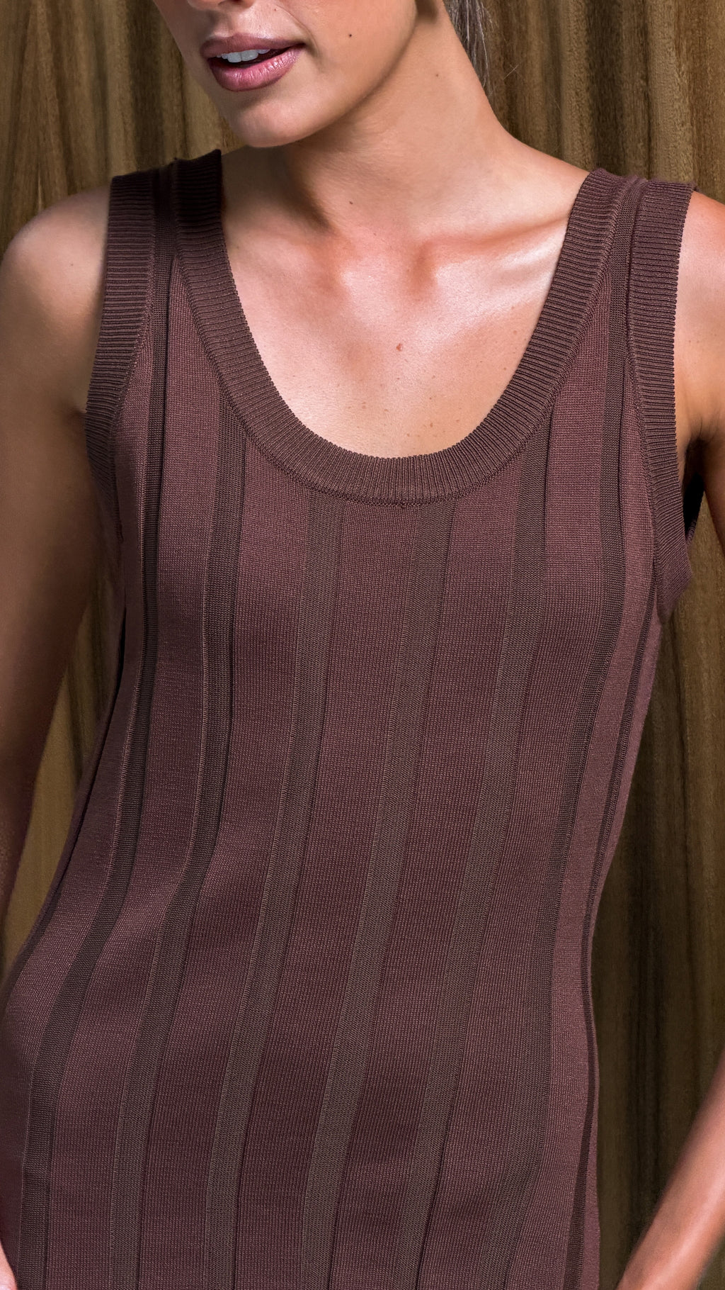 Avalyn Knit Maxi Dress - Chocolate