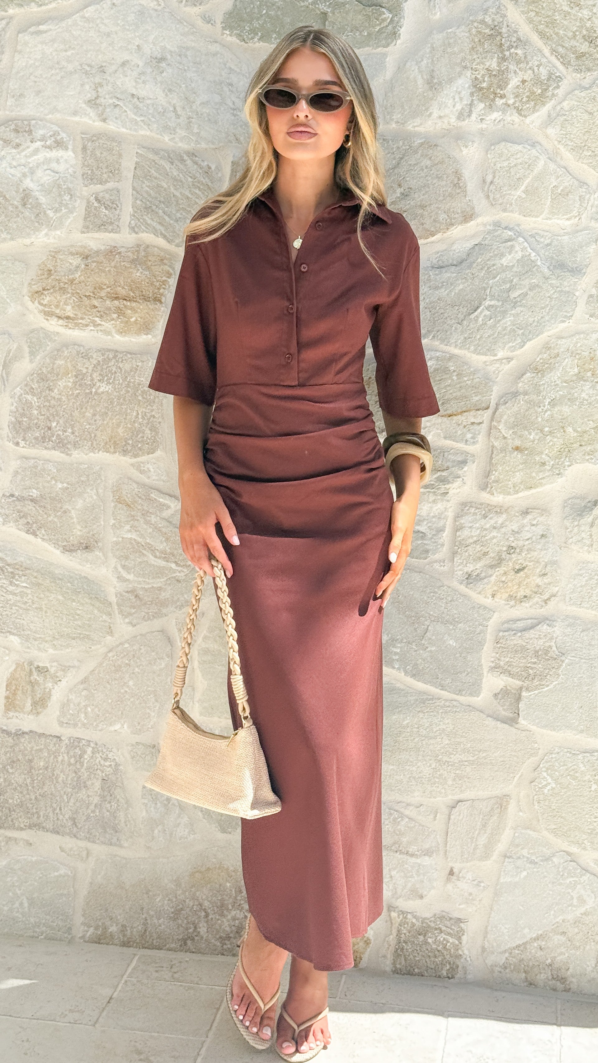 Sydney Maxi Dress - Chocolate