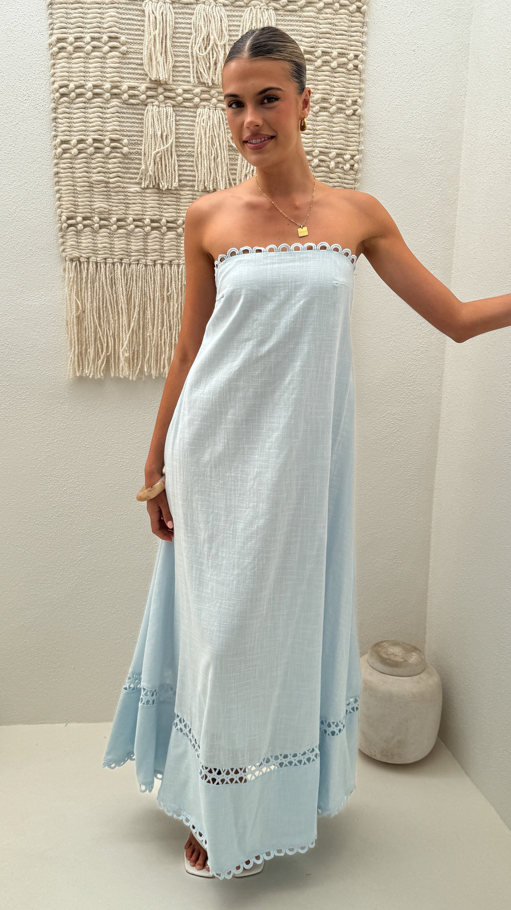 Sandra Maxi Dress - Sky Blue