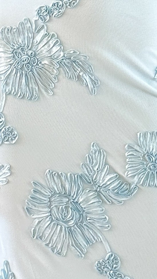Darlee Maxi Dress - Baby Blue Floral