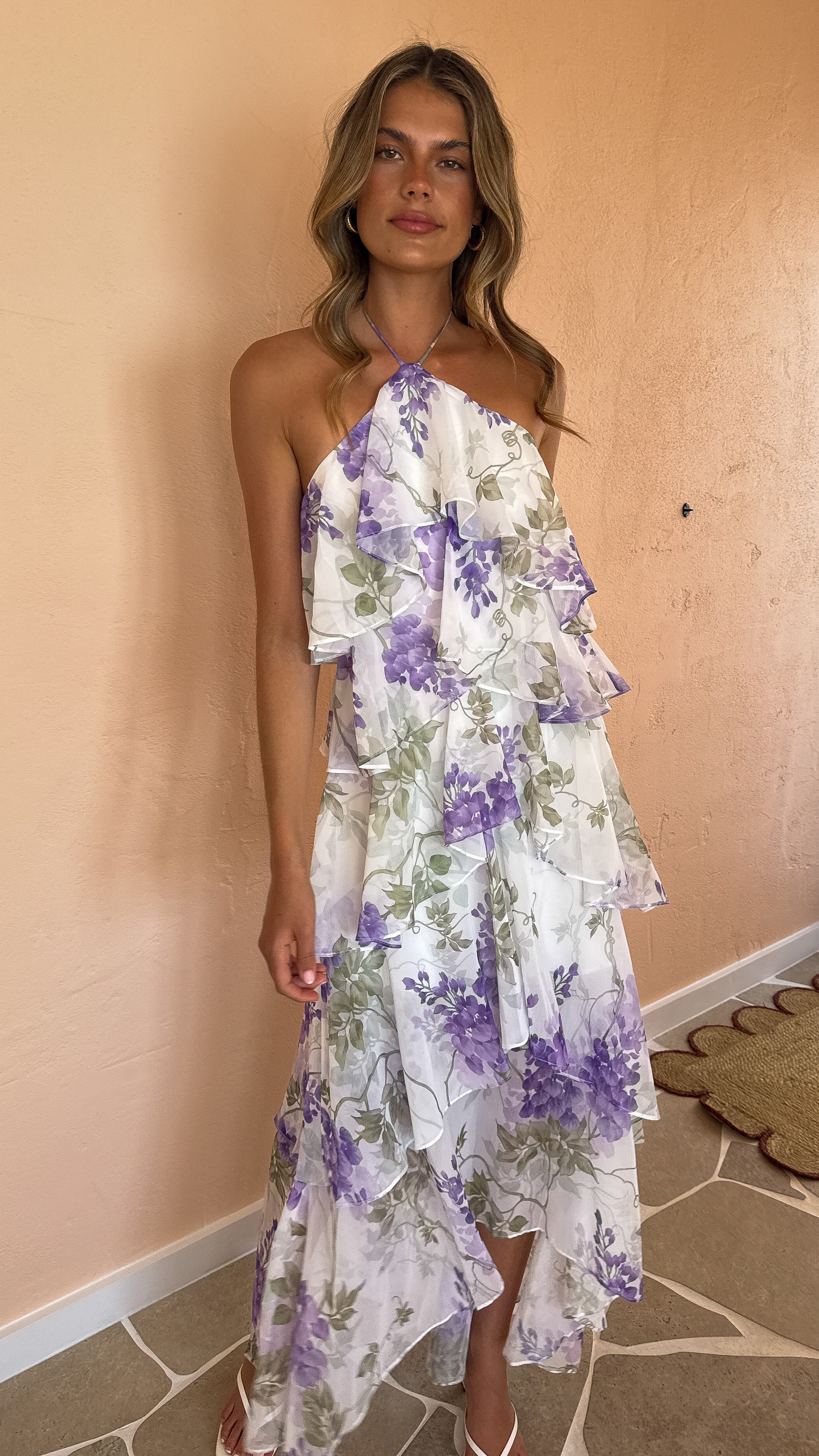 Soho Maxi Dress - Lilac Floral