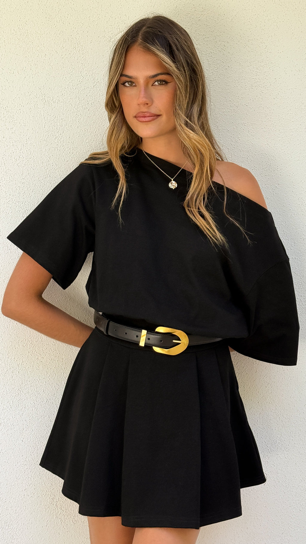 Aleski Mini Dress - Black