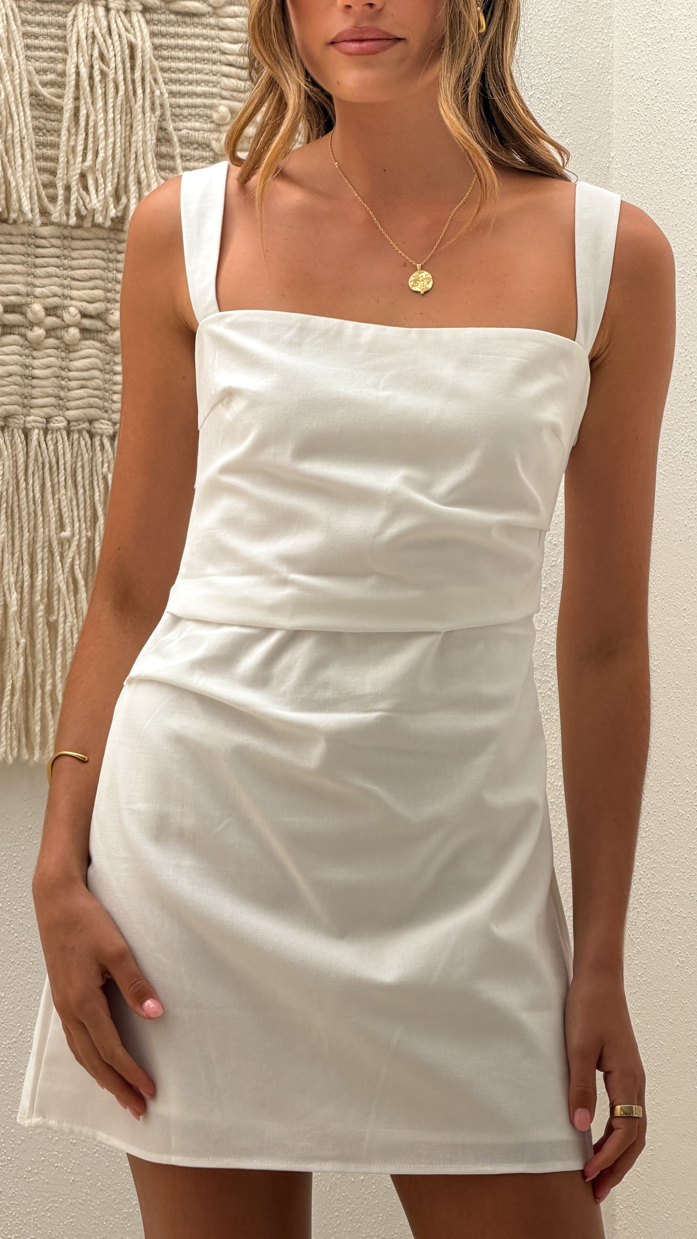 Evie Mini Dress - White