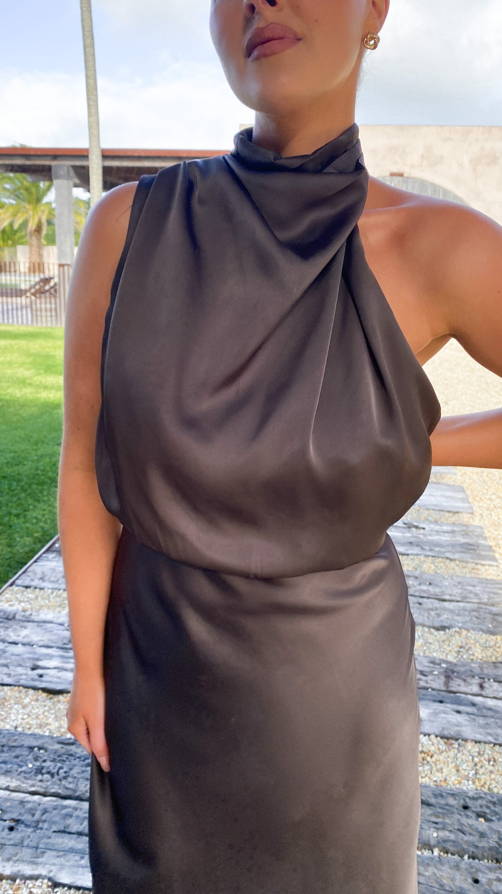 Esther Maxi Dress - Espresso