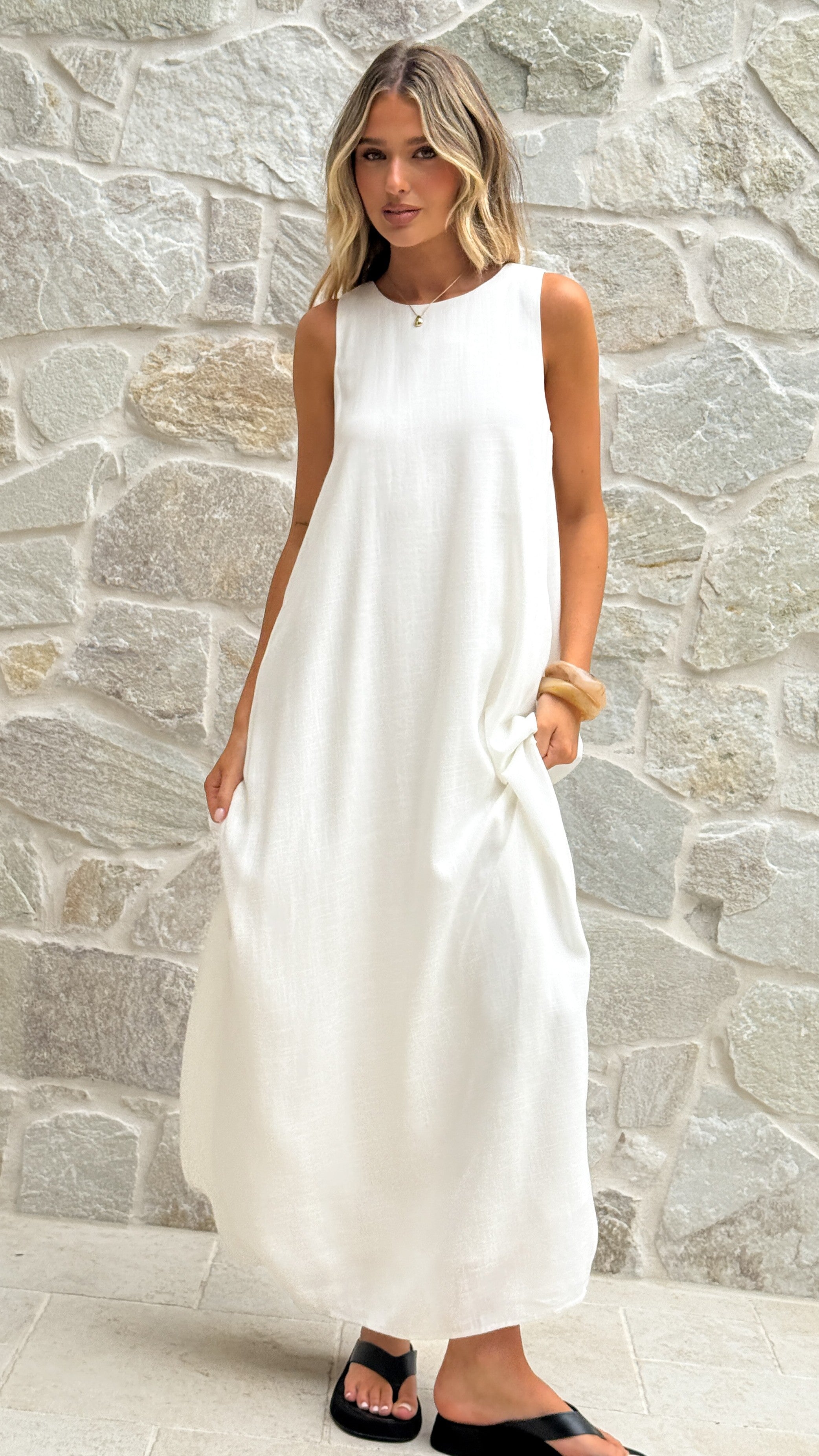 Mylah Maxi Dress - White