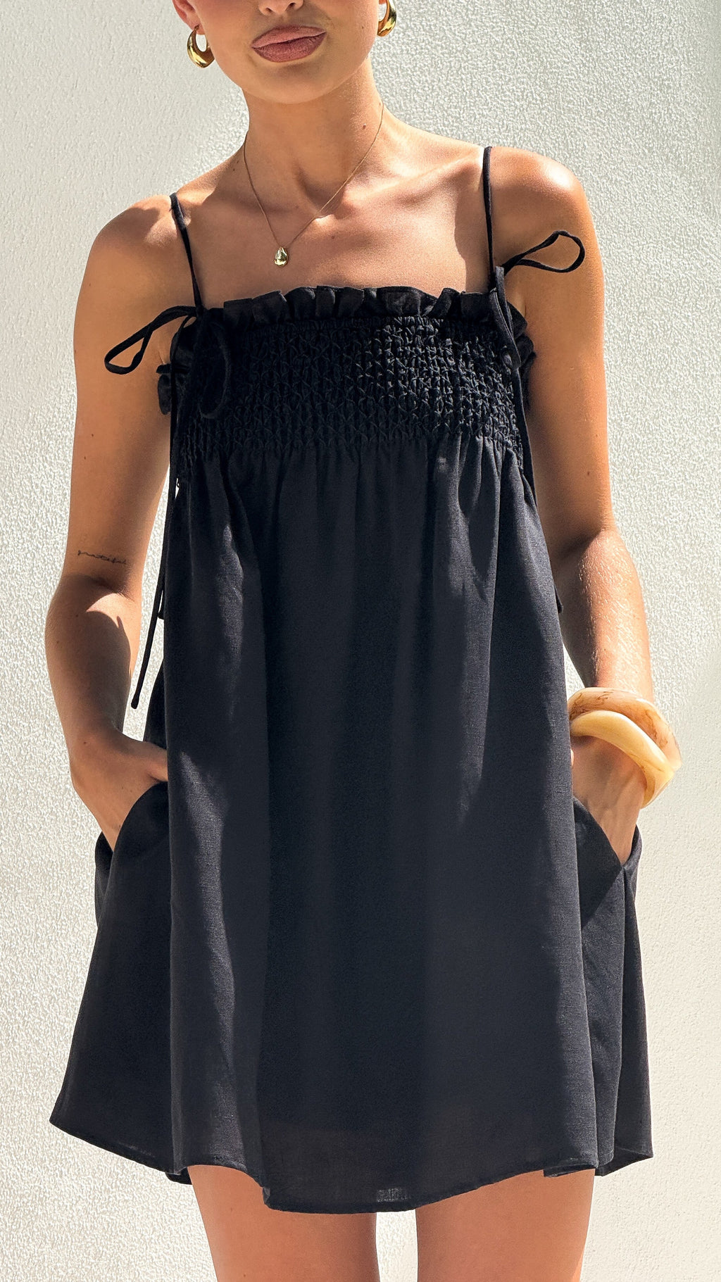 Wyomie Mini Dress - Black