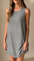 Zoelyn Mini Dress - Black Gingham