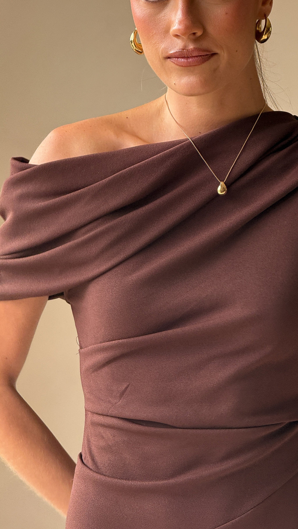 Delilah Maxi Dress - Chocolate