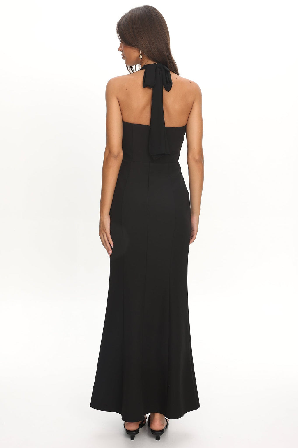 Vibes Halterneck Maxi Dress Black
