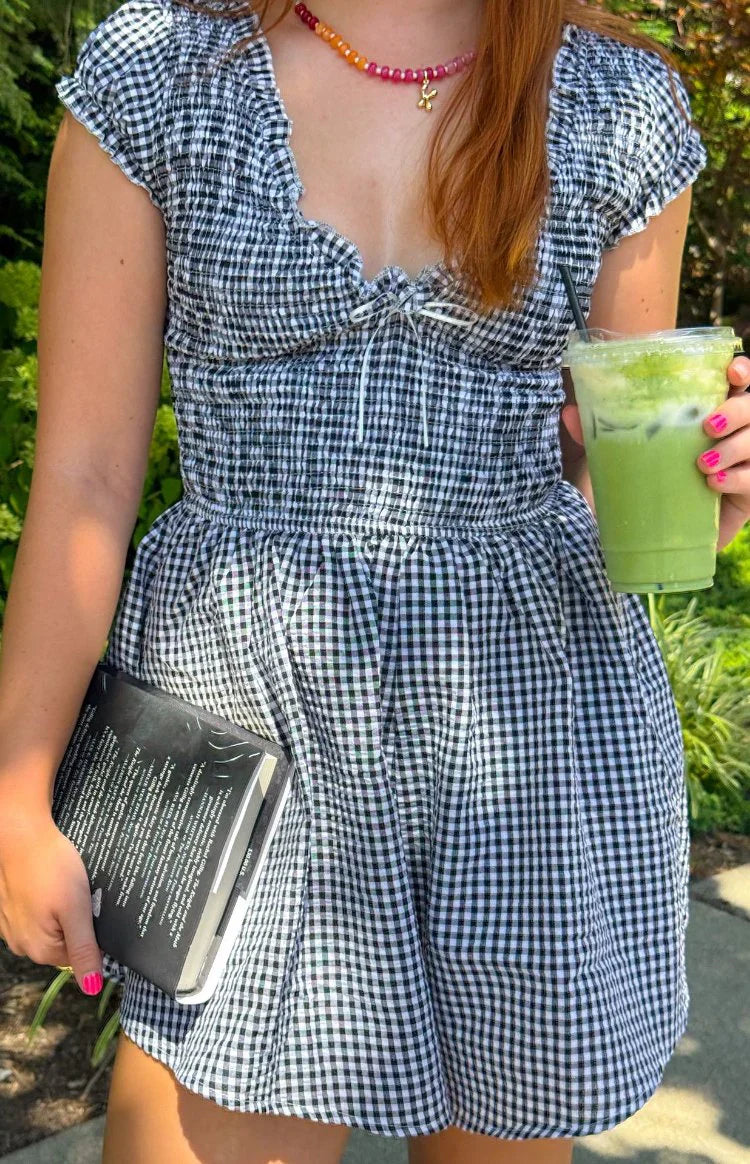 Raldo Black Gingham Playsuit