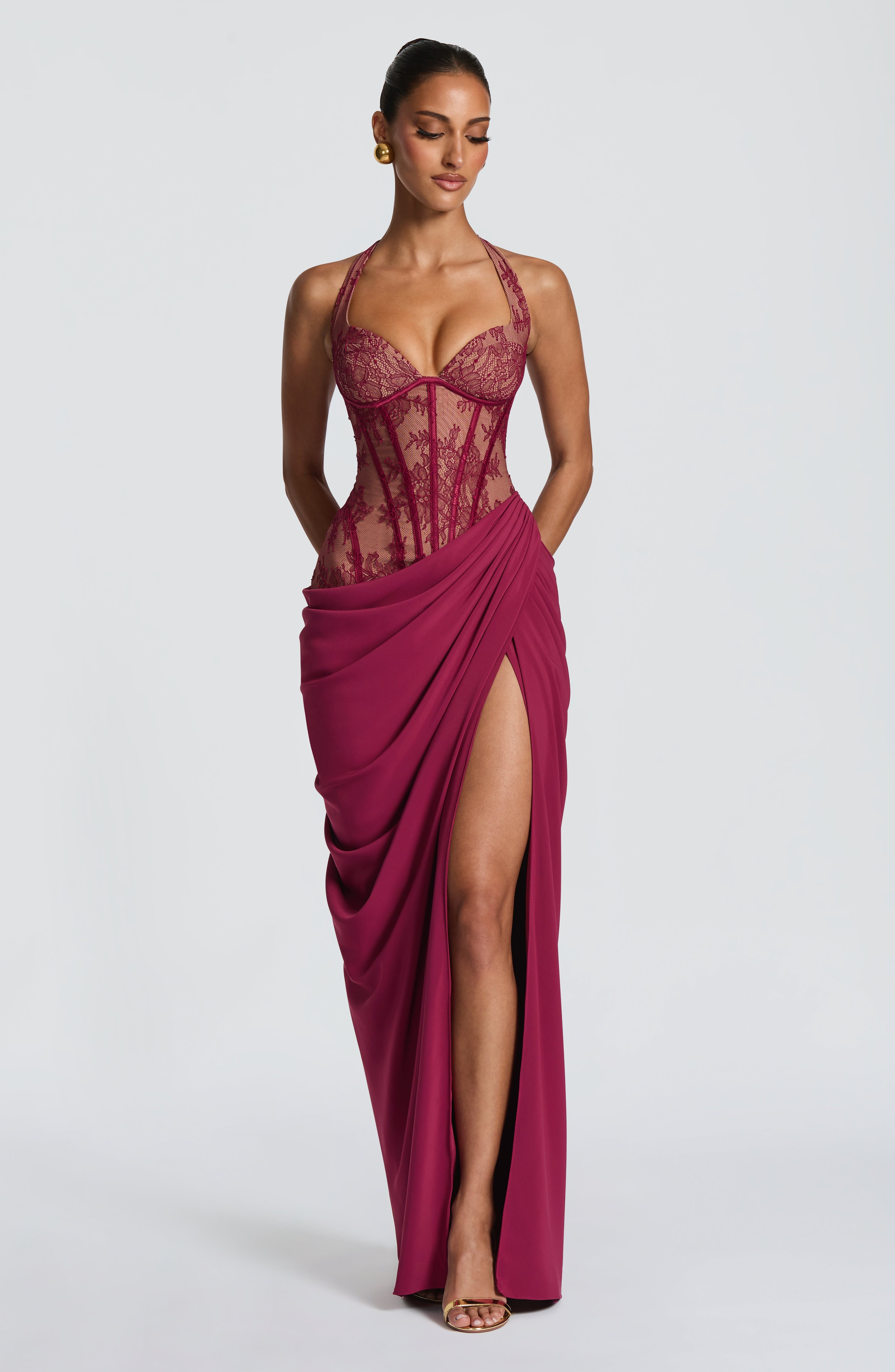 Bonita Maxi Dress - Mulberry