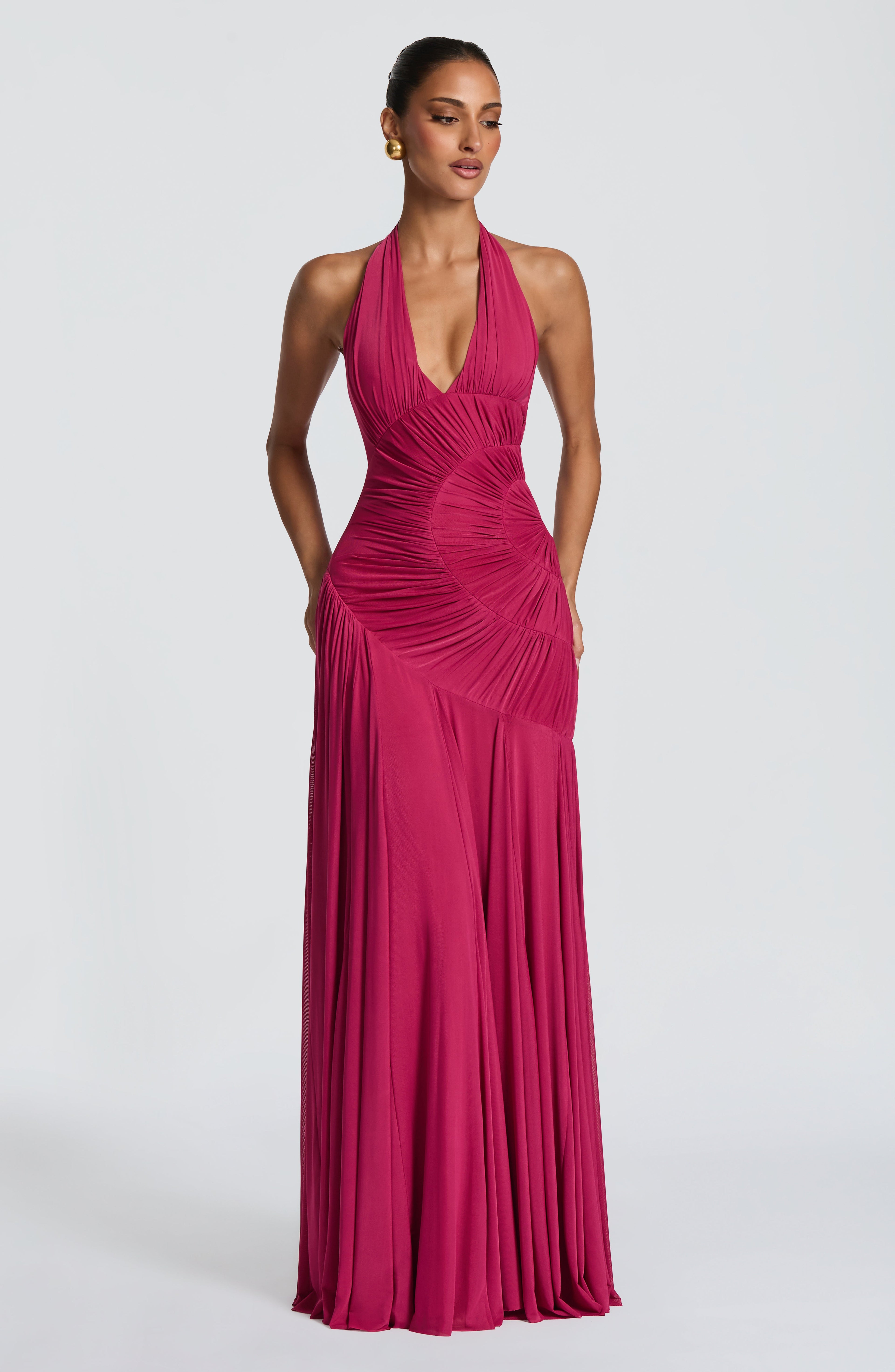 Cova Maxi Dress - Raspberry