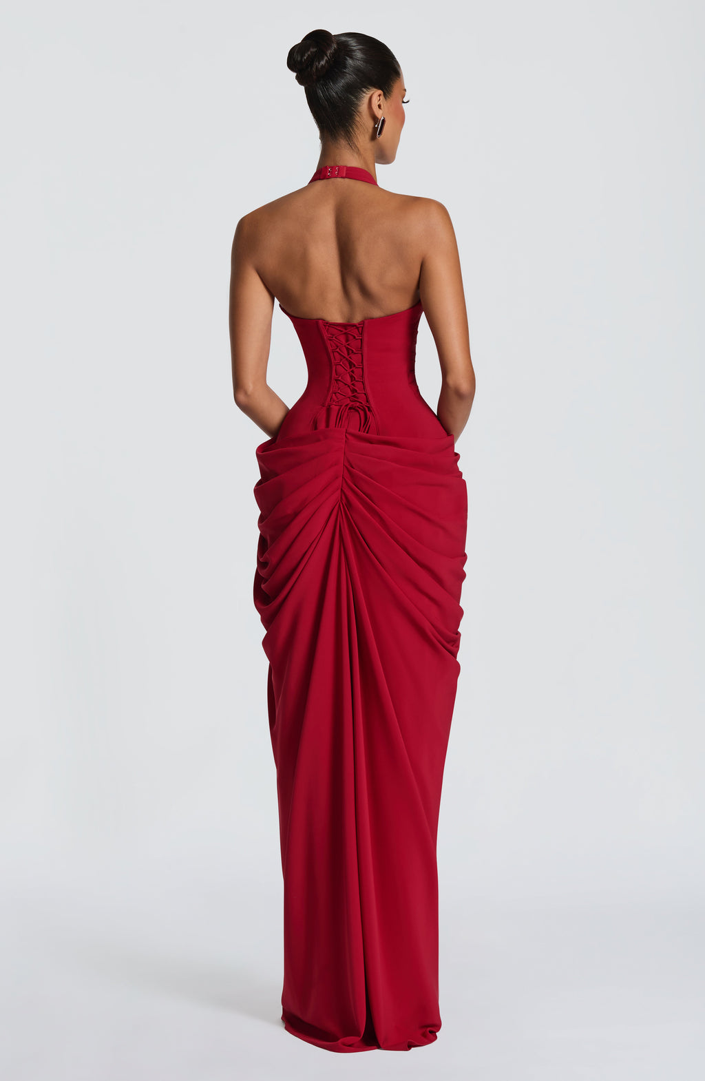 Minette Maxi Dress - Deep Red