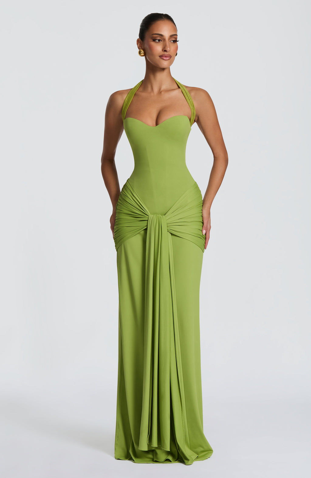 Gia Maxi Dress - Olive