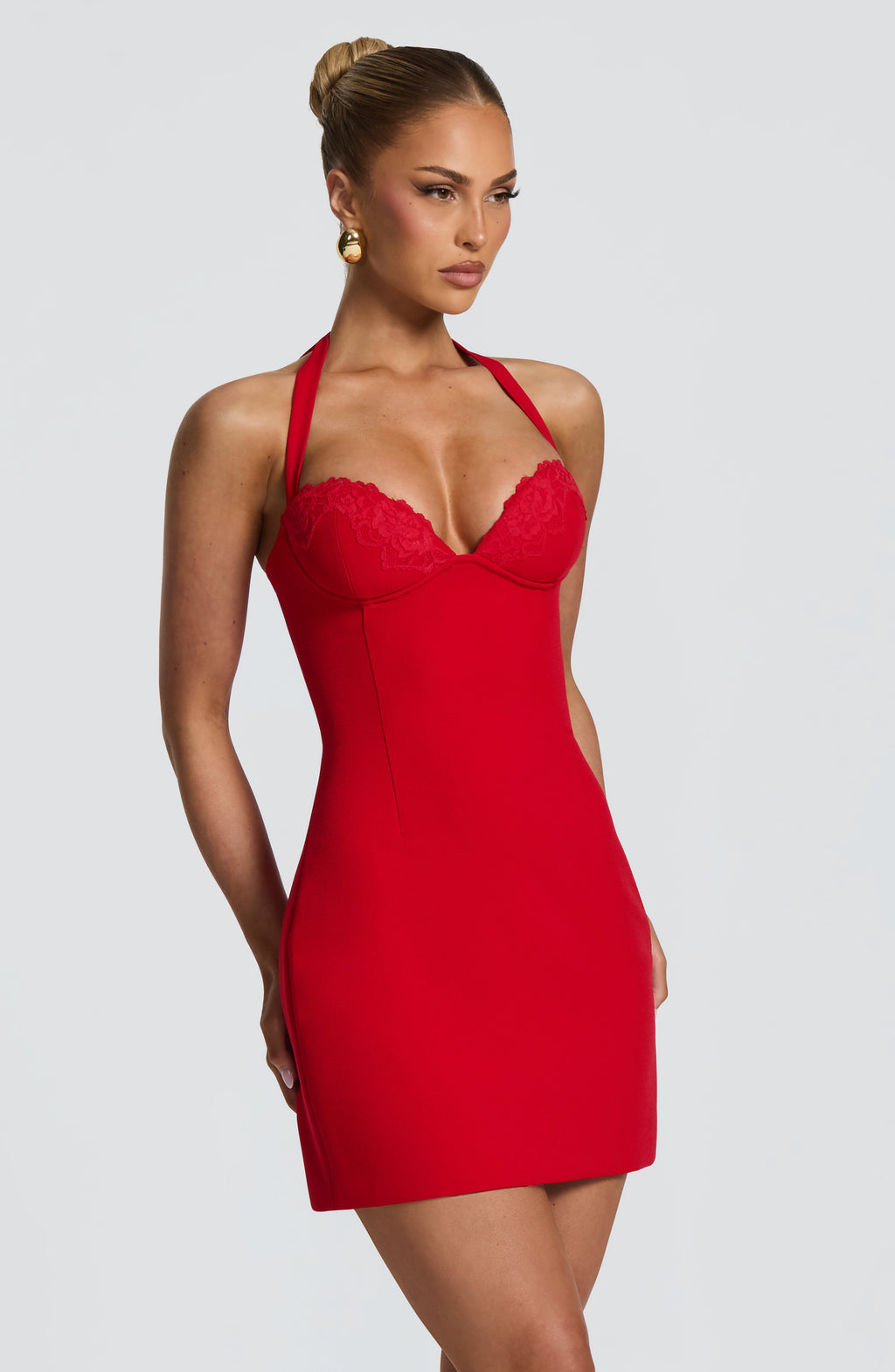 Cassia Mini Dress - Red