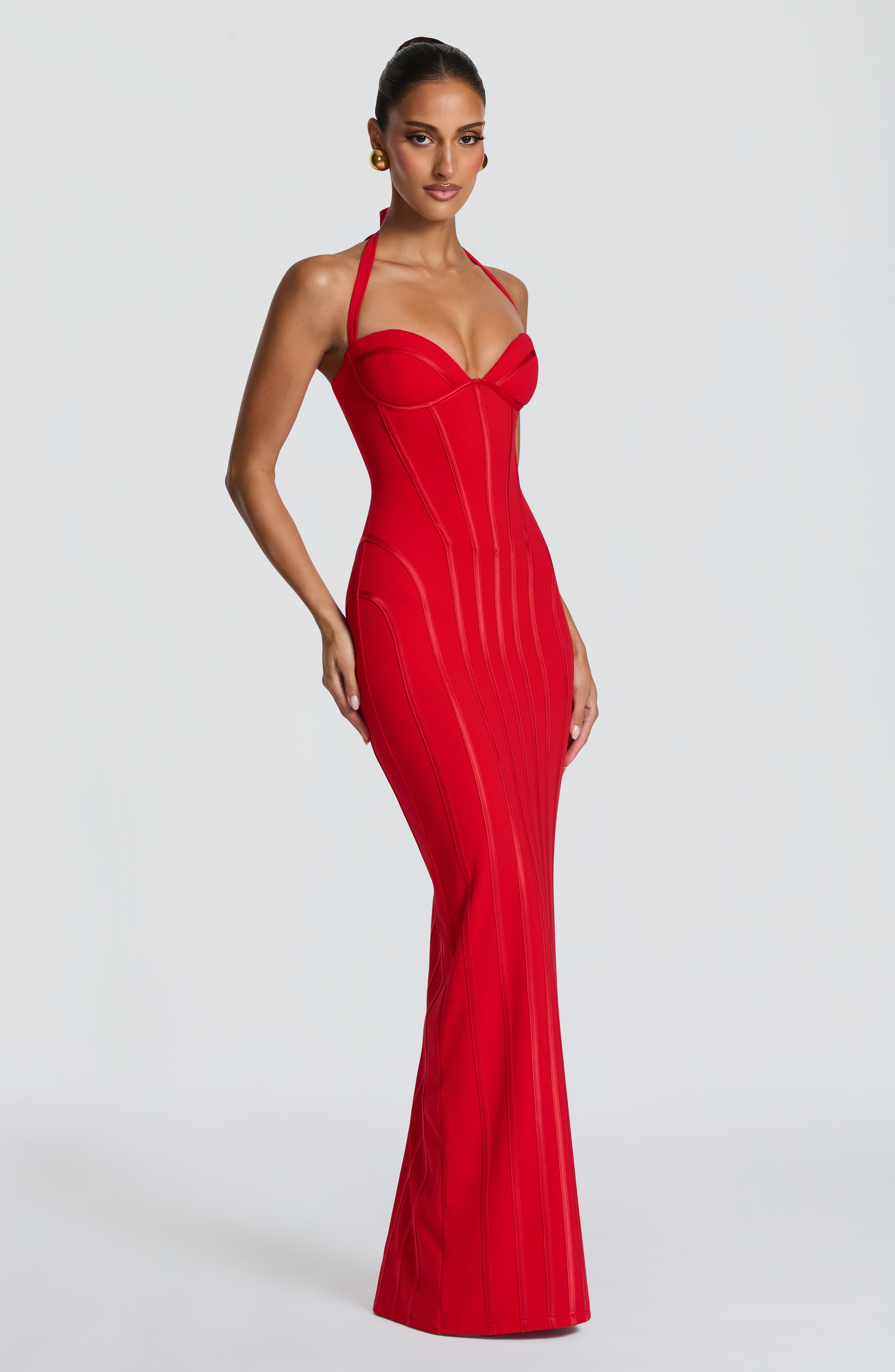 Nigella Maxi Dress - Red