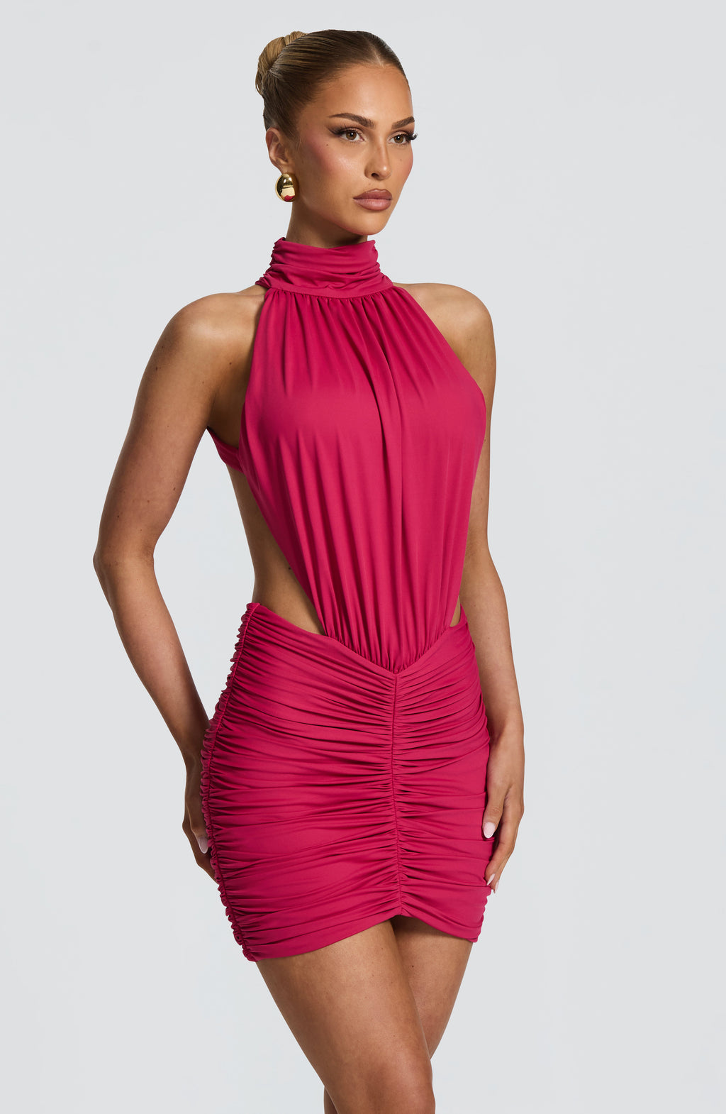 Thekla Mini Dress - Raspberry