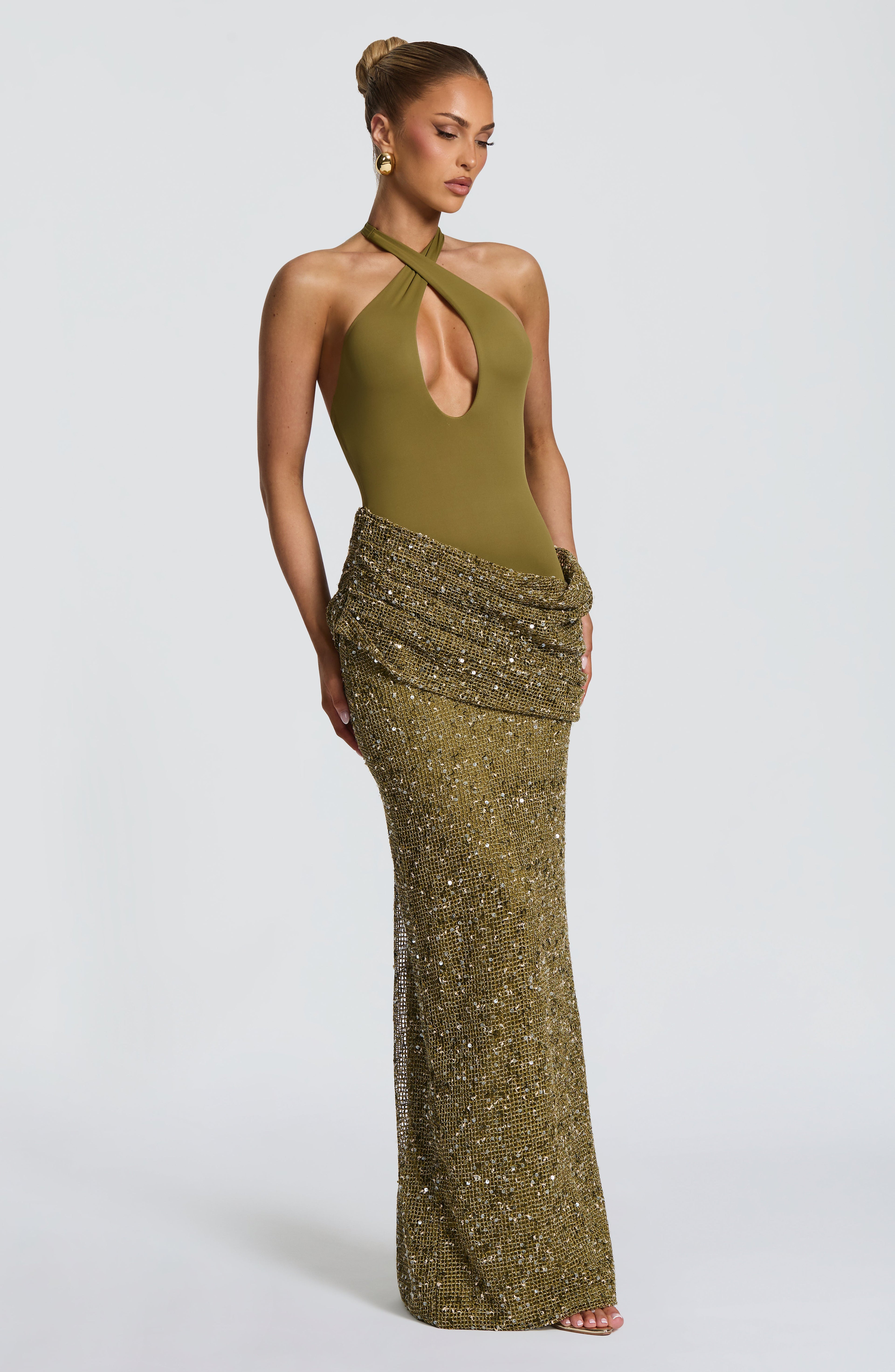 Solea Maxi Dress - Deep Olive