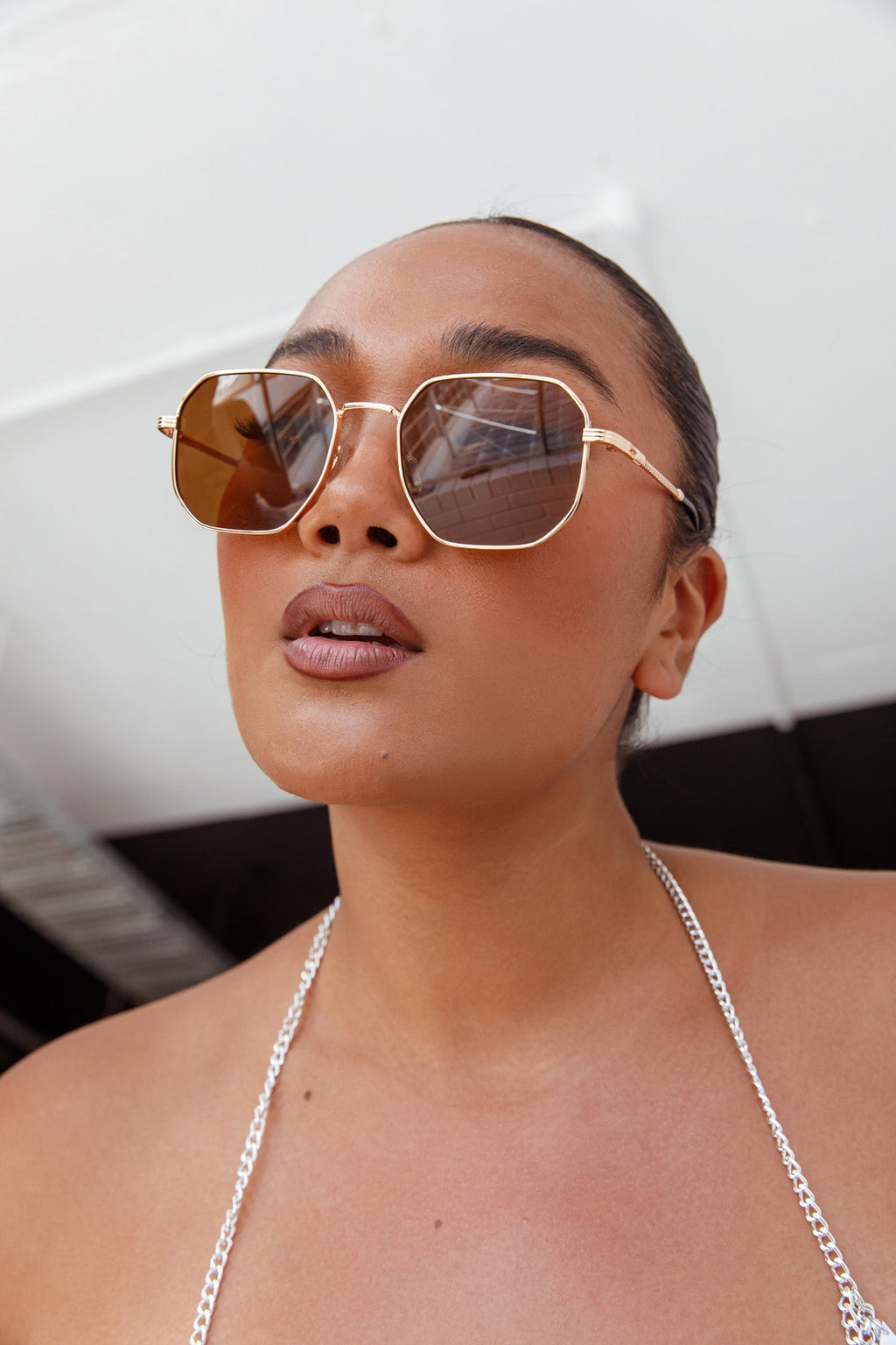 Sahara Aviator Sunglasses Tea