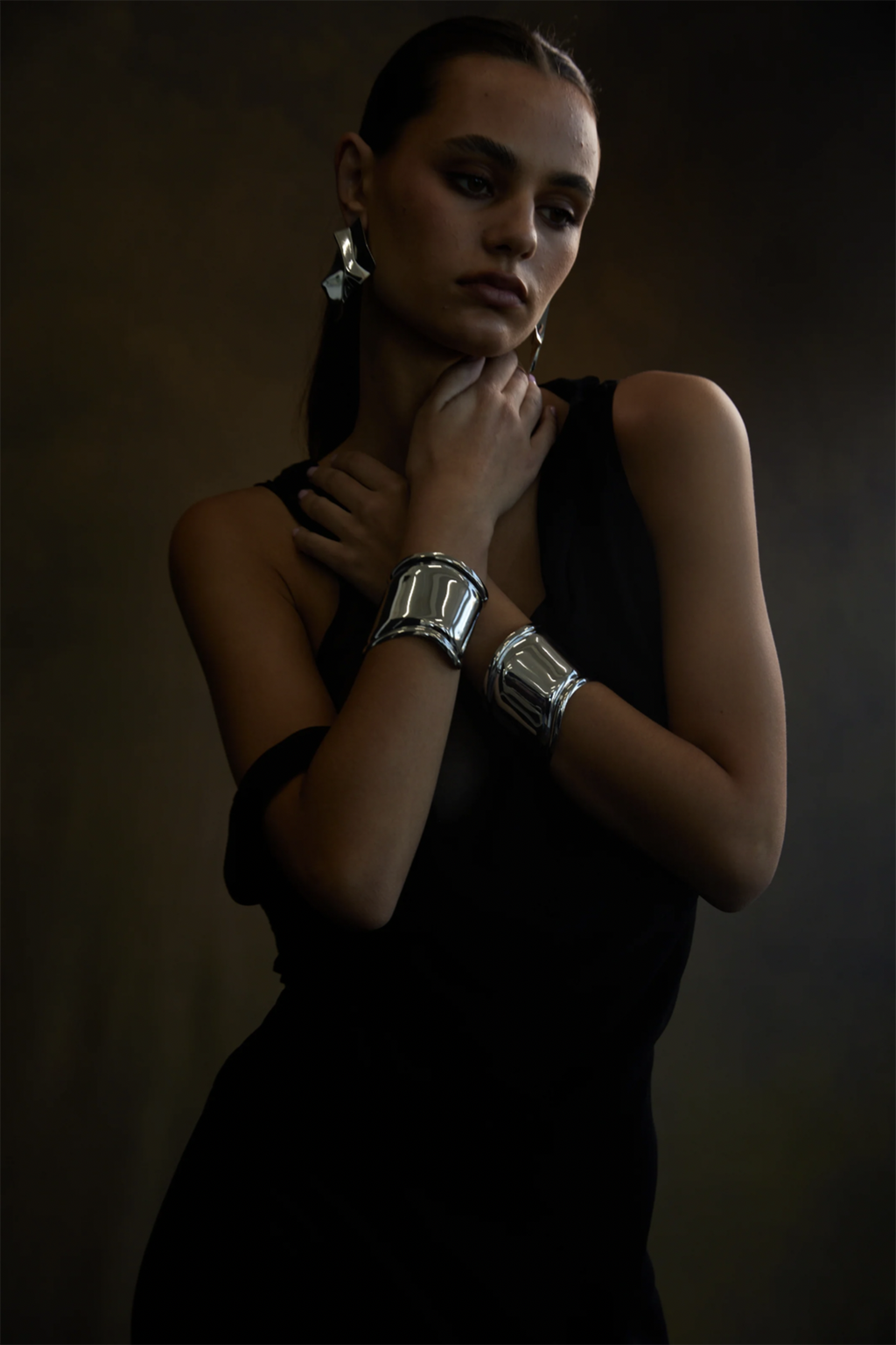 NOAH Wave Cuff Silver