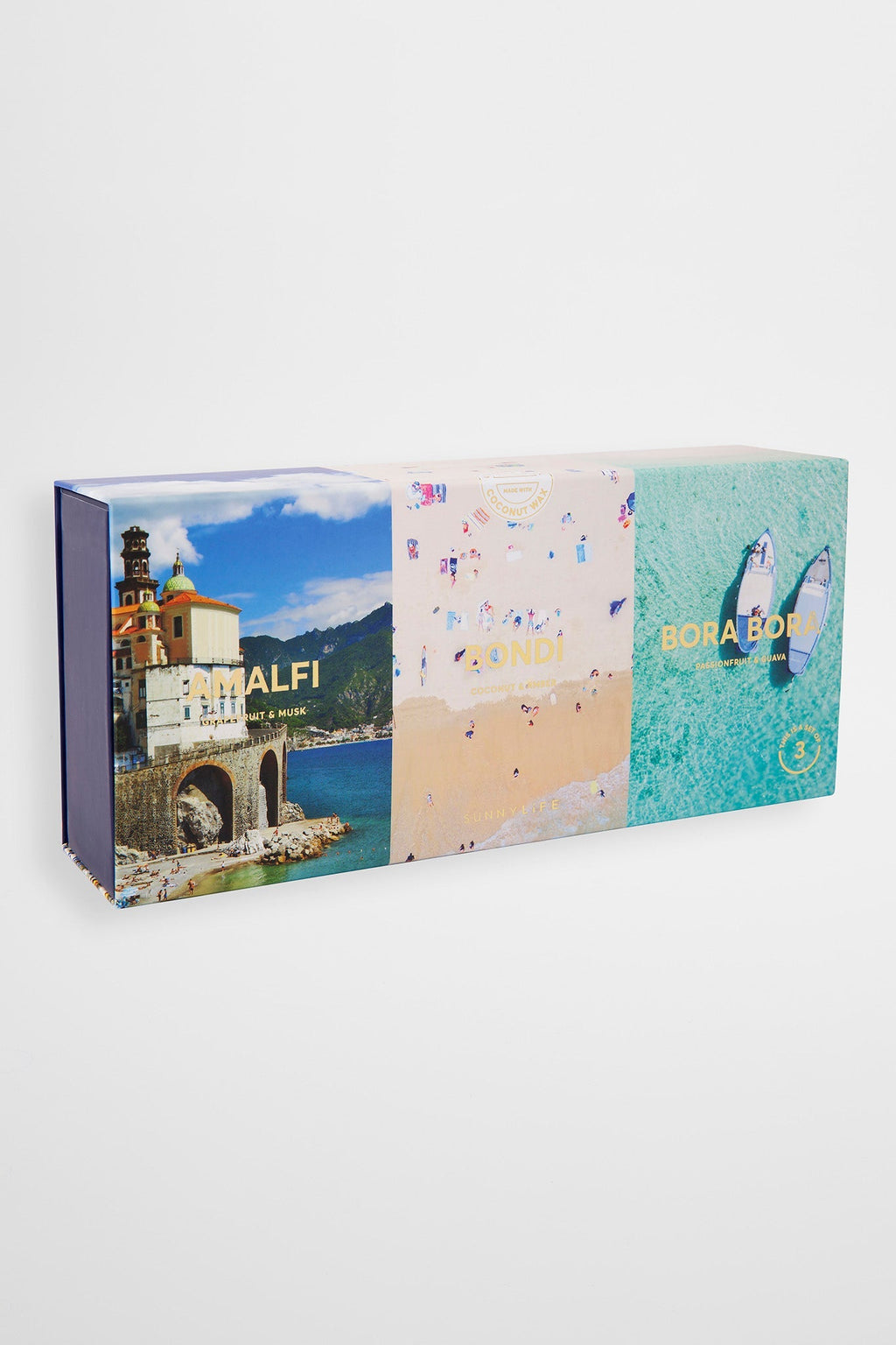 SUNNYLiFE Scented Candle Pack Amalfi Bondi Bora Bora