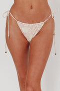 Janina String Tie Bikini Bottom Paisley Floral