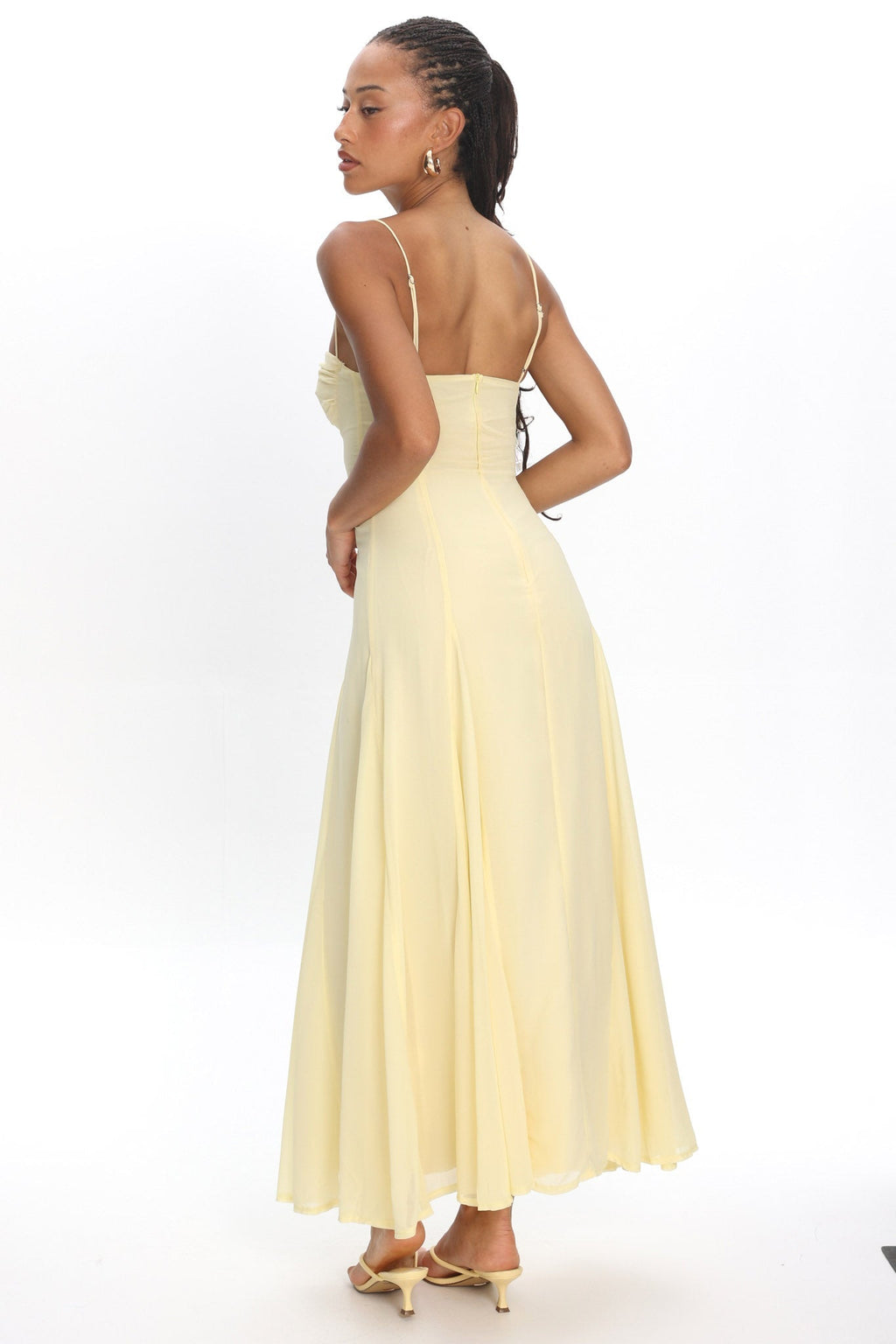 All Mine Godet Hem Maxi Dress Butter