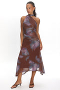 Solene Midi Dress Chocolate