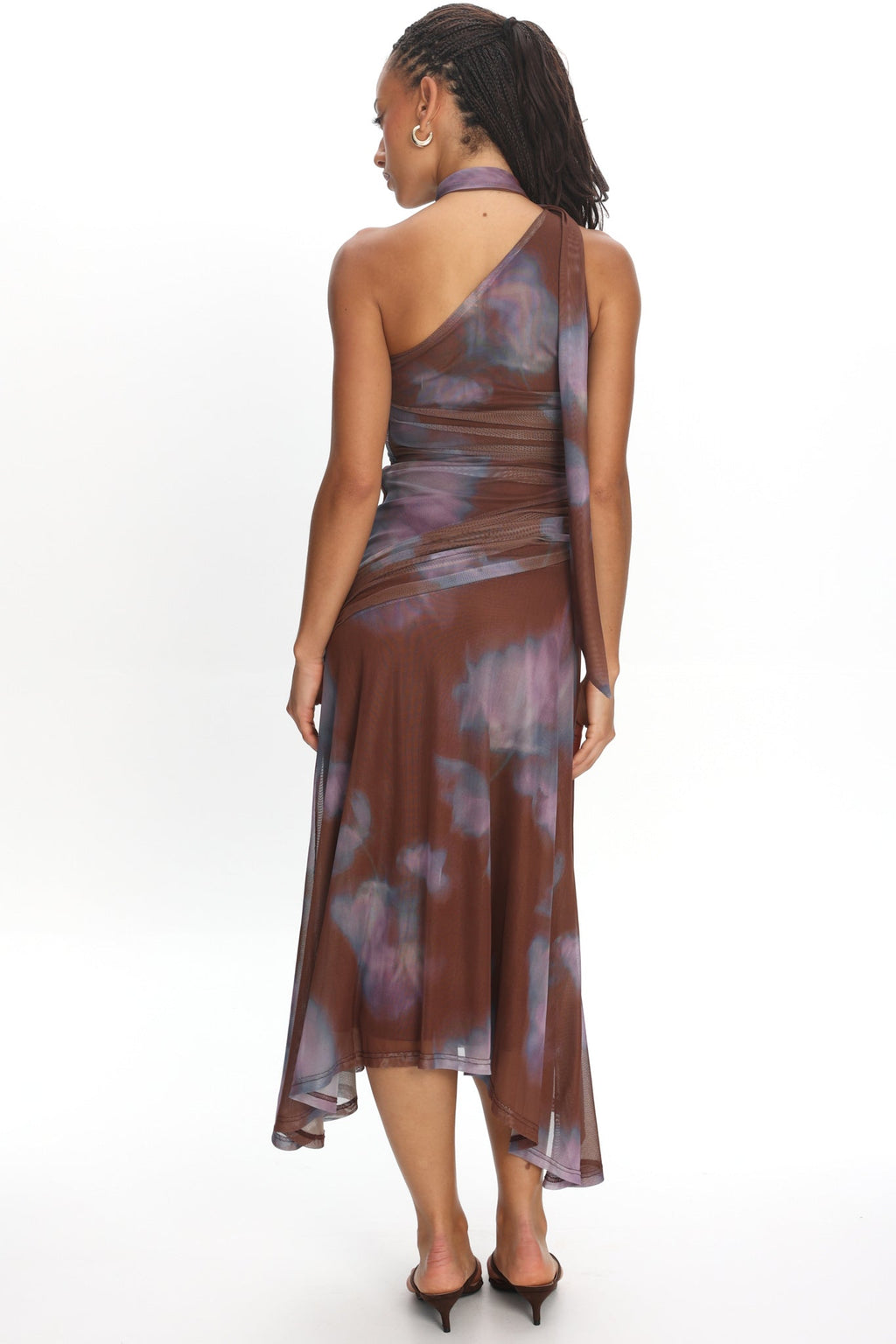 Solene Midi Dress Chocolate