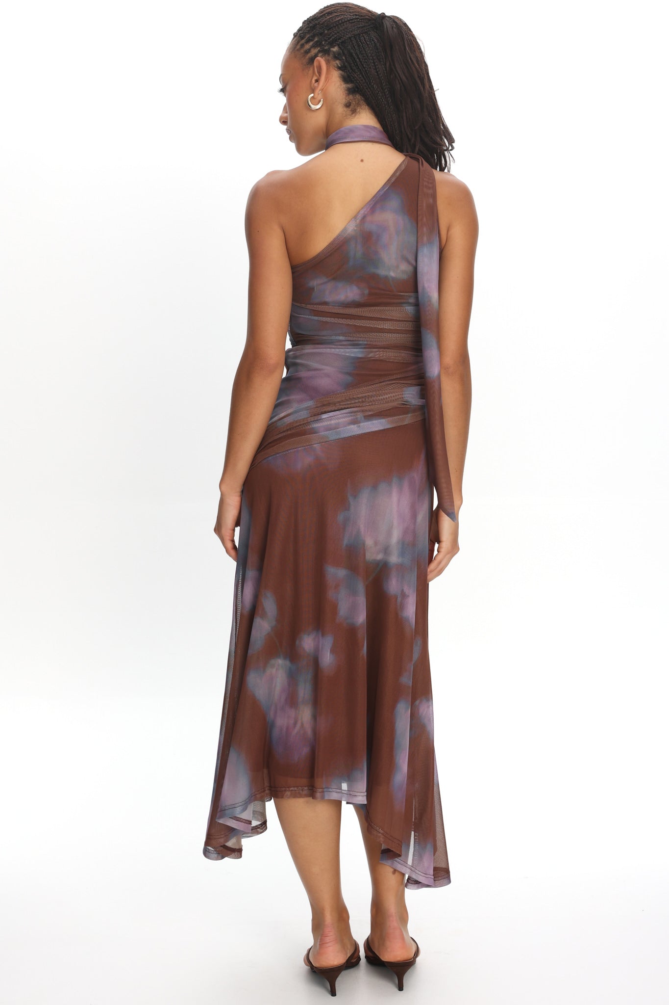 Solene Midi Dress Chocolate