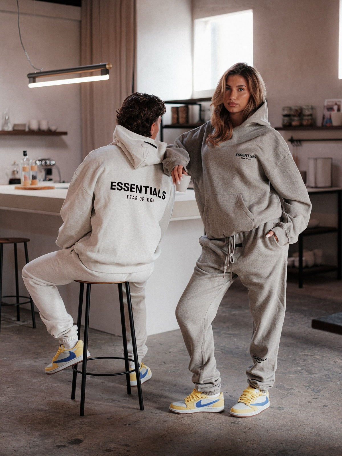 Essentials Fear Of God Sweatpants Light Oatmeal