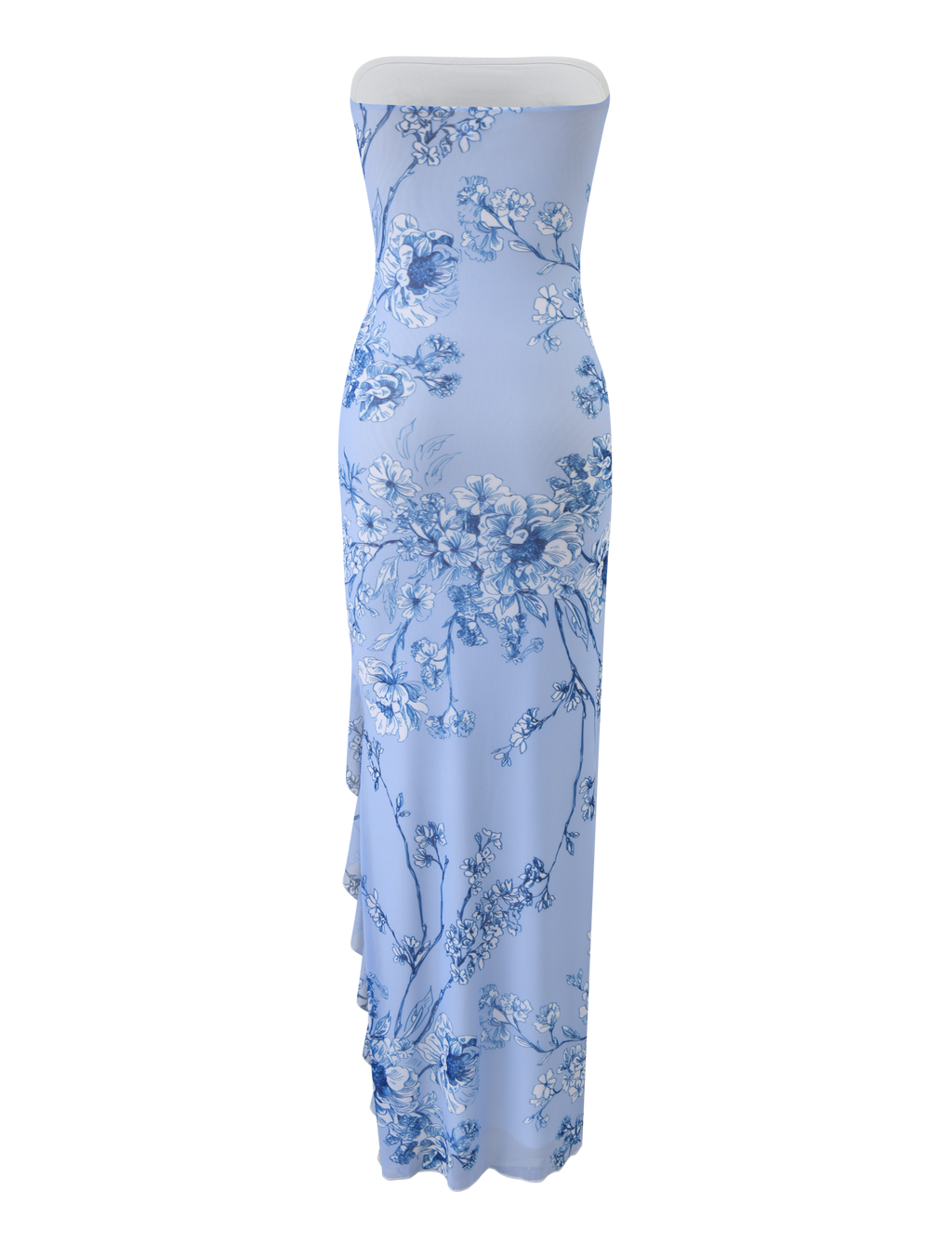 THEO MAXI DRESS - BLUE FLORAL